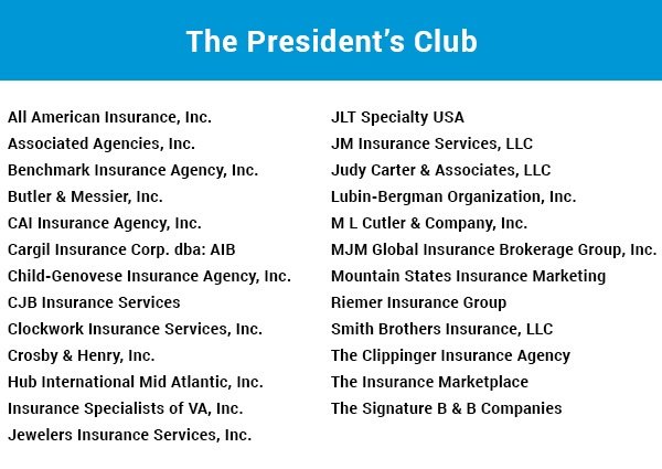 The President's Club Graphic 2018